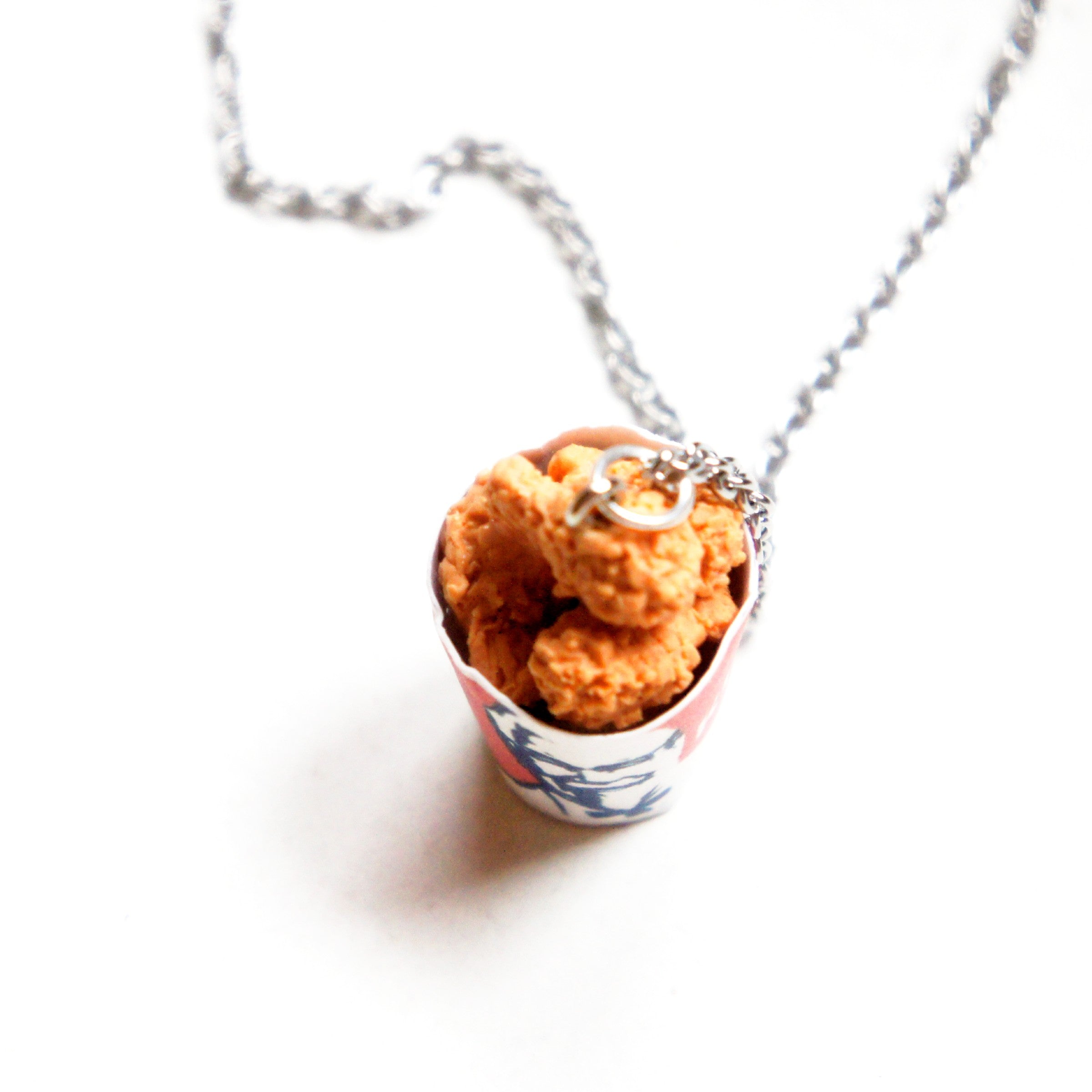 Fried Chicken Necklace Funny Food Necklace Quirky Gifts Weird Jewelry - Etsy